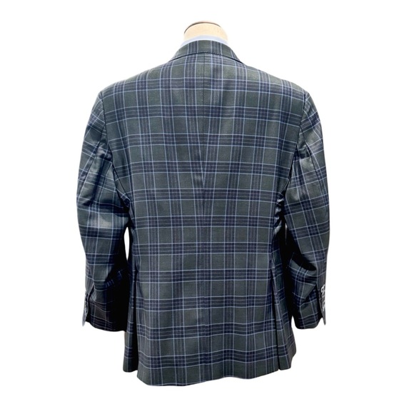 Tom James Royal Classic Men’s Three-Piece Suit. Green, Blue. 44R Altered - Picture 7 of 14